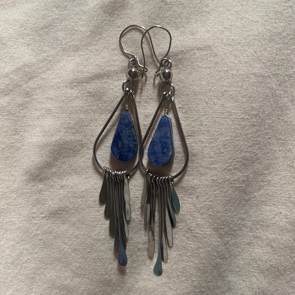 blue kyanite earrings
